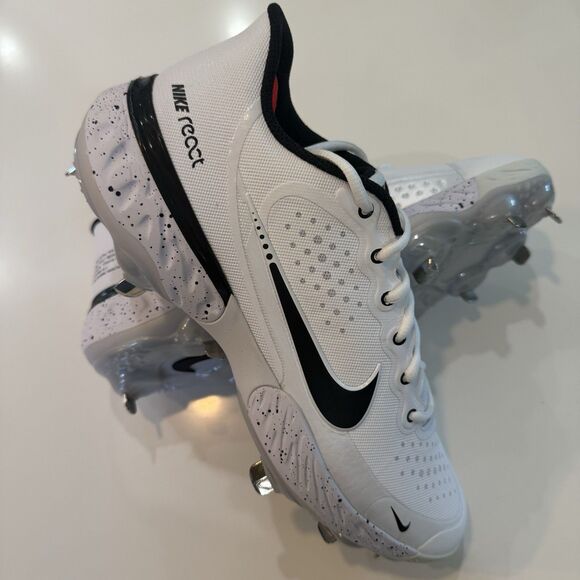 NIKE ALPHA HUARACHE ELITE 3 LOW ( WHITE ) BASEBALL CLEATS SIZE 10.5 CV3552-104